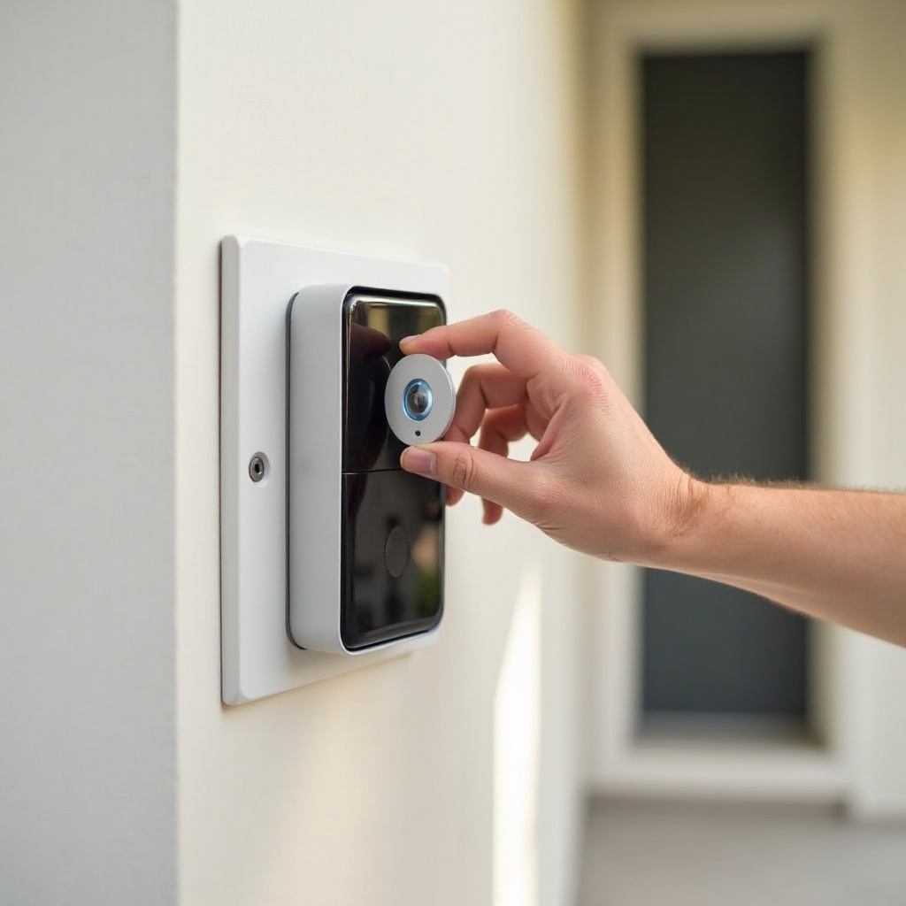 SimpliSafeのドアベルを取り付け用ブラケットから取り外す方法