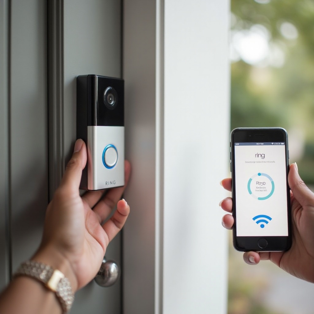 connecting ring doorbell to wifi