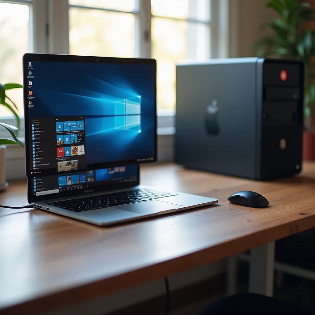 ノートパソコンとデスクトップの間でモニターを切り替える