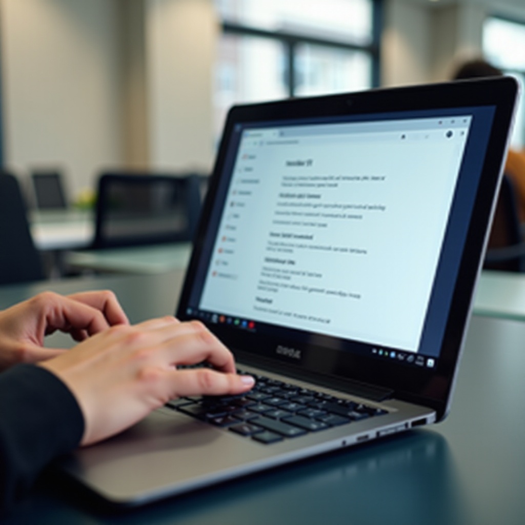 jak wyłączyć ekran dotykowy w Chromebooku
