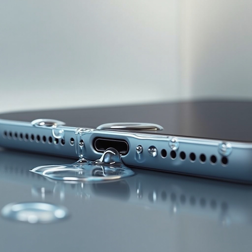 woda w porcie ładowania iPhone'a