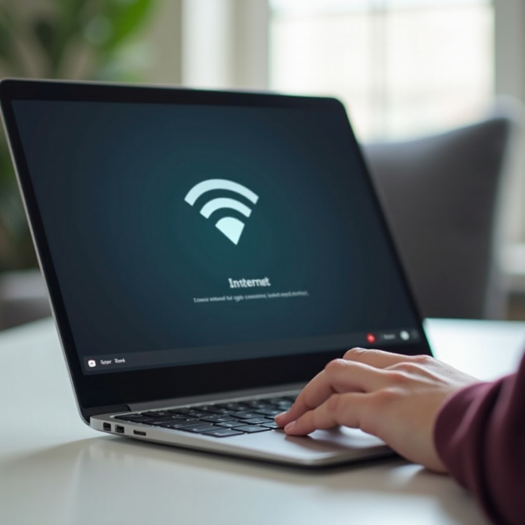 Sieć w Chromebooku jest niedostępna, ale połączono z Wi-Fi