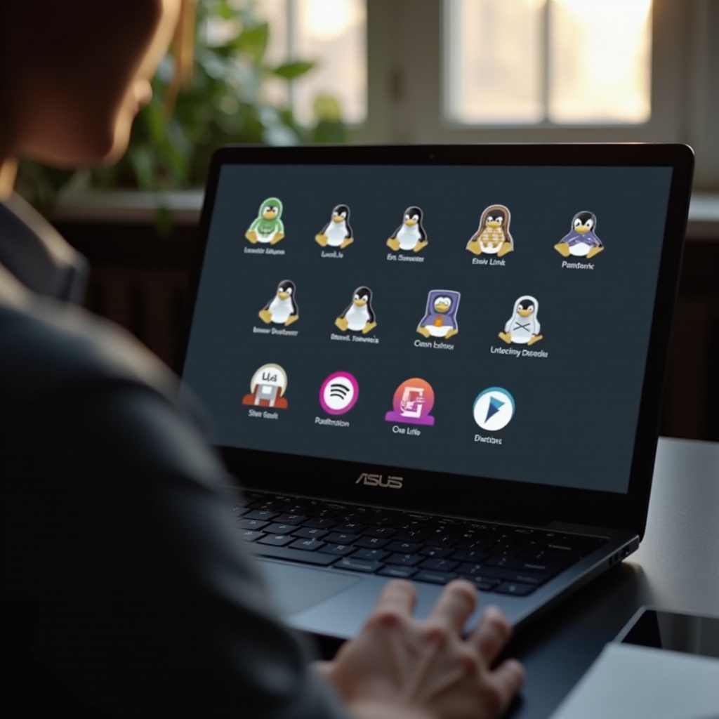 kuinka asentaa Linux Asus c302c -kannettavaan