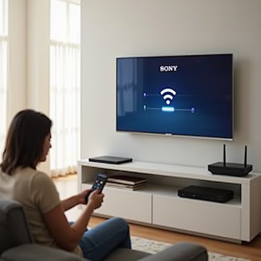 การเชื่อมต่อทีวี Sony กับอินเทอร์เน็ตแบบไร้สาย