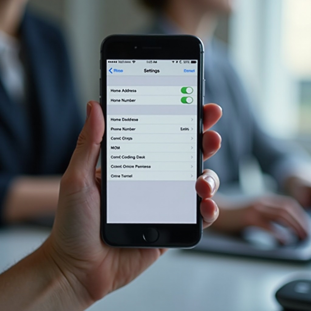 iPhone에서 집 주소와 전화번호를 업데이트하세요