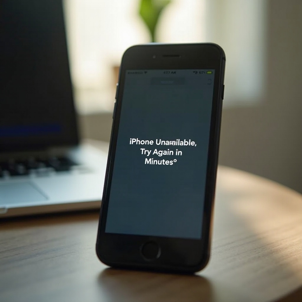 iPhone niet beschikbaar, probeer het over 15 minuten opnieuw