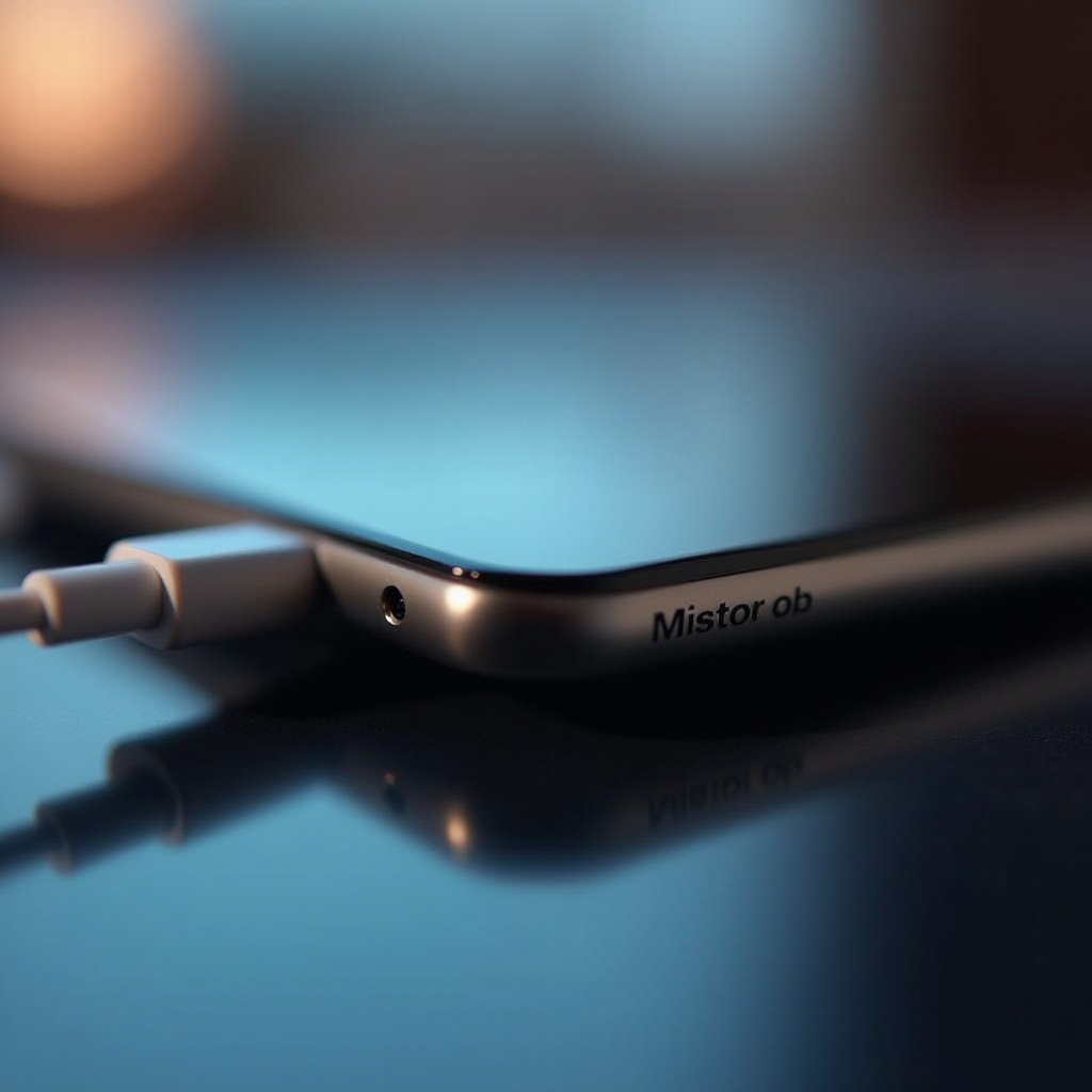 iPhoneの充電ポート内の水