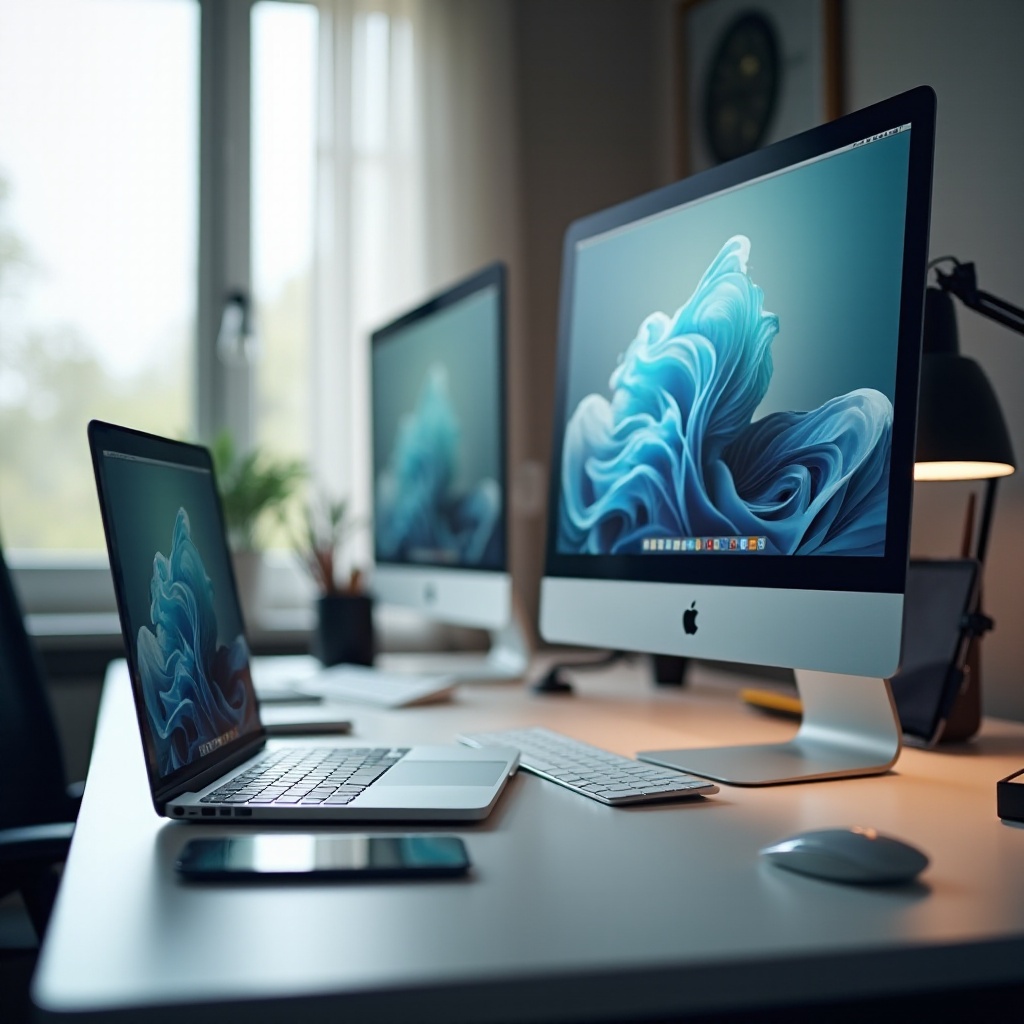 näytön vaihtaminen kannettavan ja pöytätietokoneen välillä