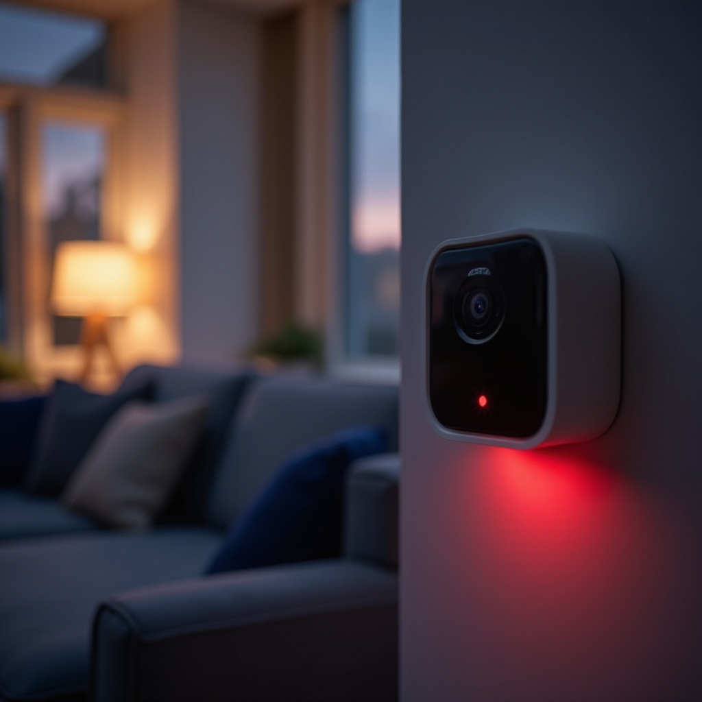 why blink camera flashing red