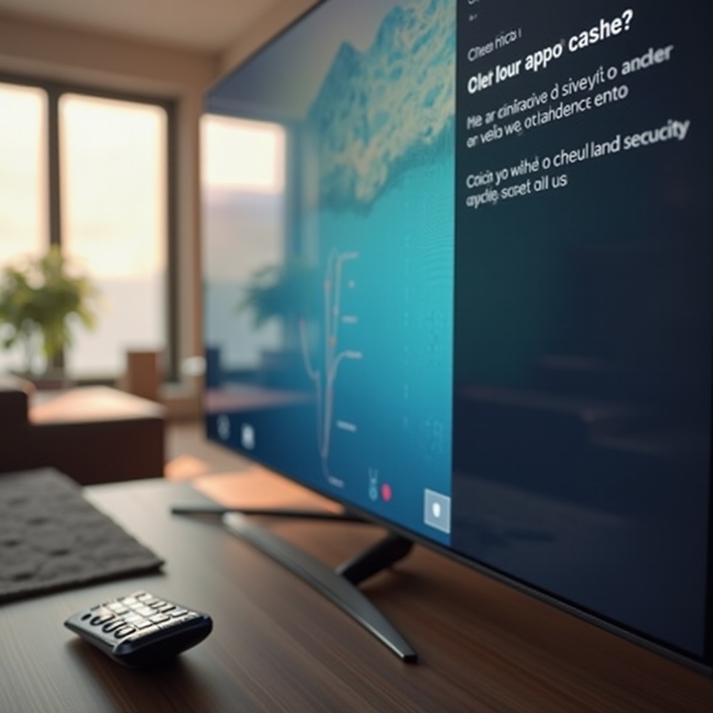 how to clear app cache on samsung tv