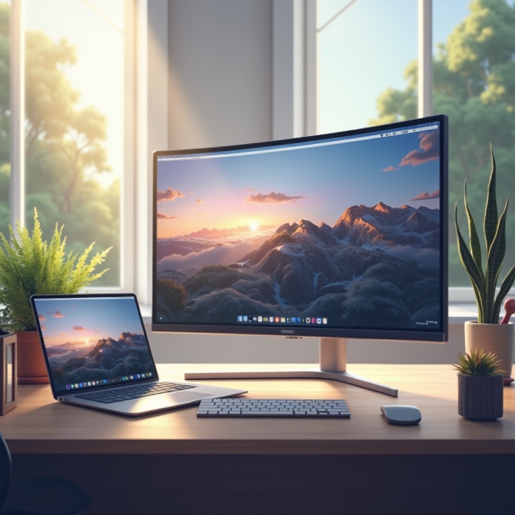 monitor switch between laptop and desktop