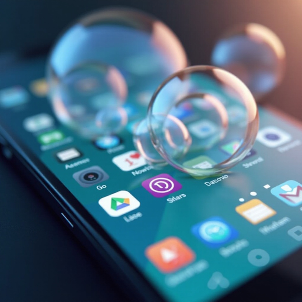 kuinka päästä eroon kuplista Androidilla