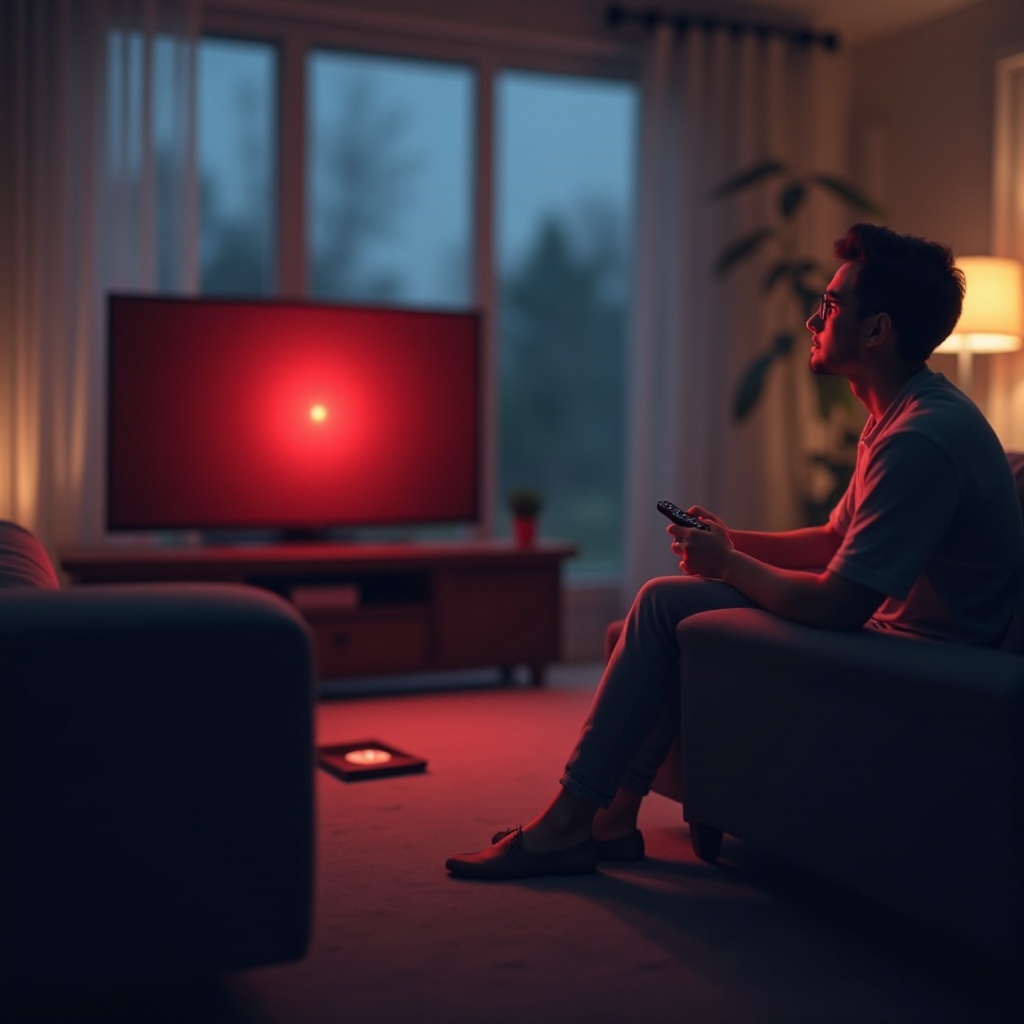 Waarom knippert mijn Sony-tv rood?