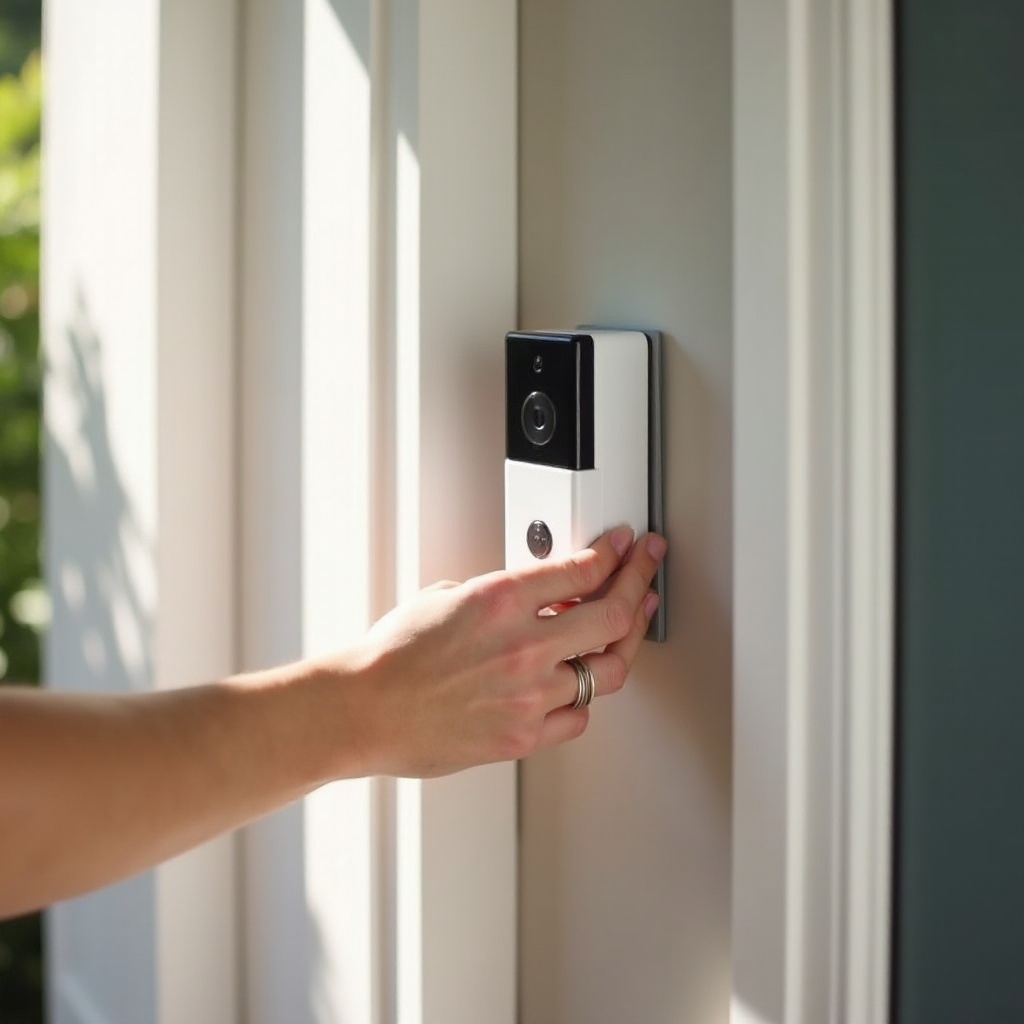 how to take simplisafe doorbell off mounting bracket