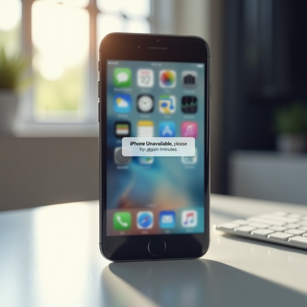 iPhone ไม่พร้อมใช้งาน โปรดลองอีกครั้งใน 15 นาที