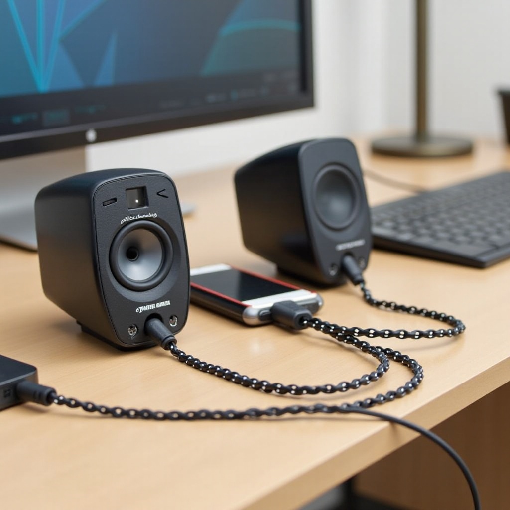 Altec Lansing kaiuttimien yhdistäminen