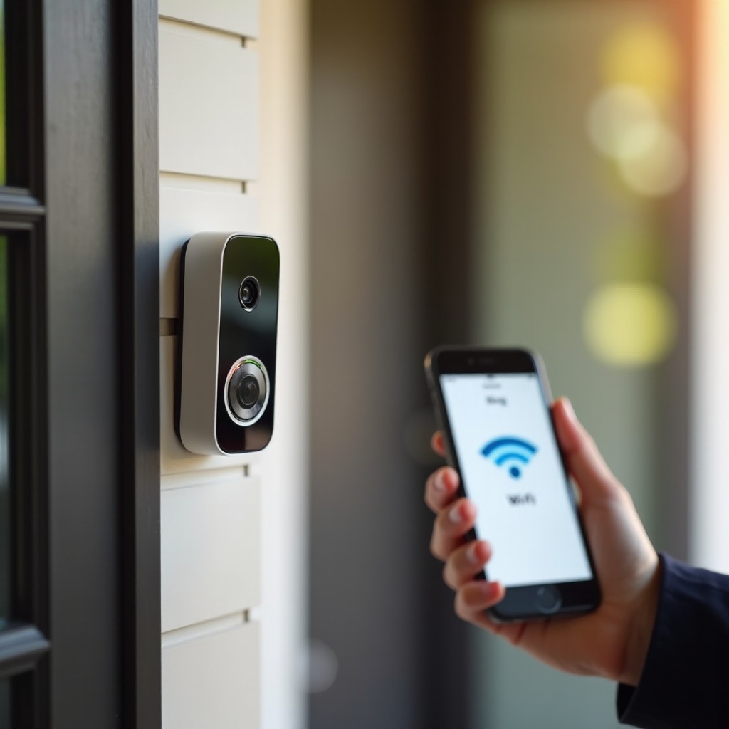 de Ring-deurbel met wifi verbinden