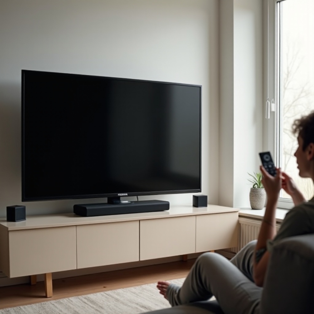Toshiba-televisio: musta ruutu, ääni kuuluu