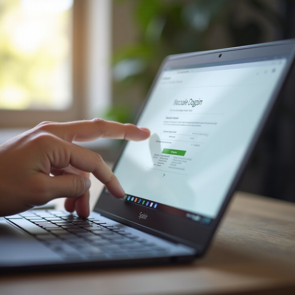 jak wyłączyć ekran dotykowy w Chromebooku