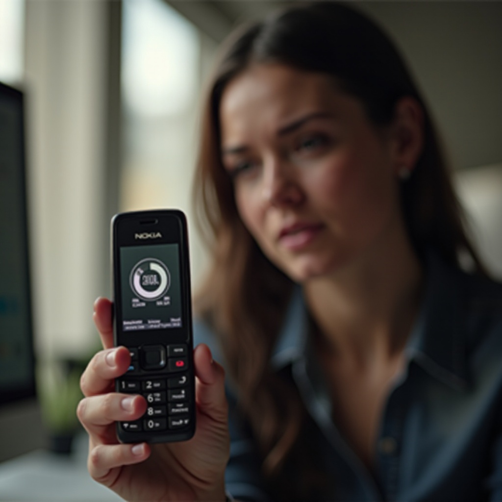 mengapa ponsel lipat nokia saya terus menerus mulai ulang