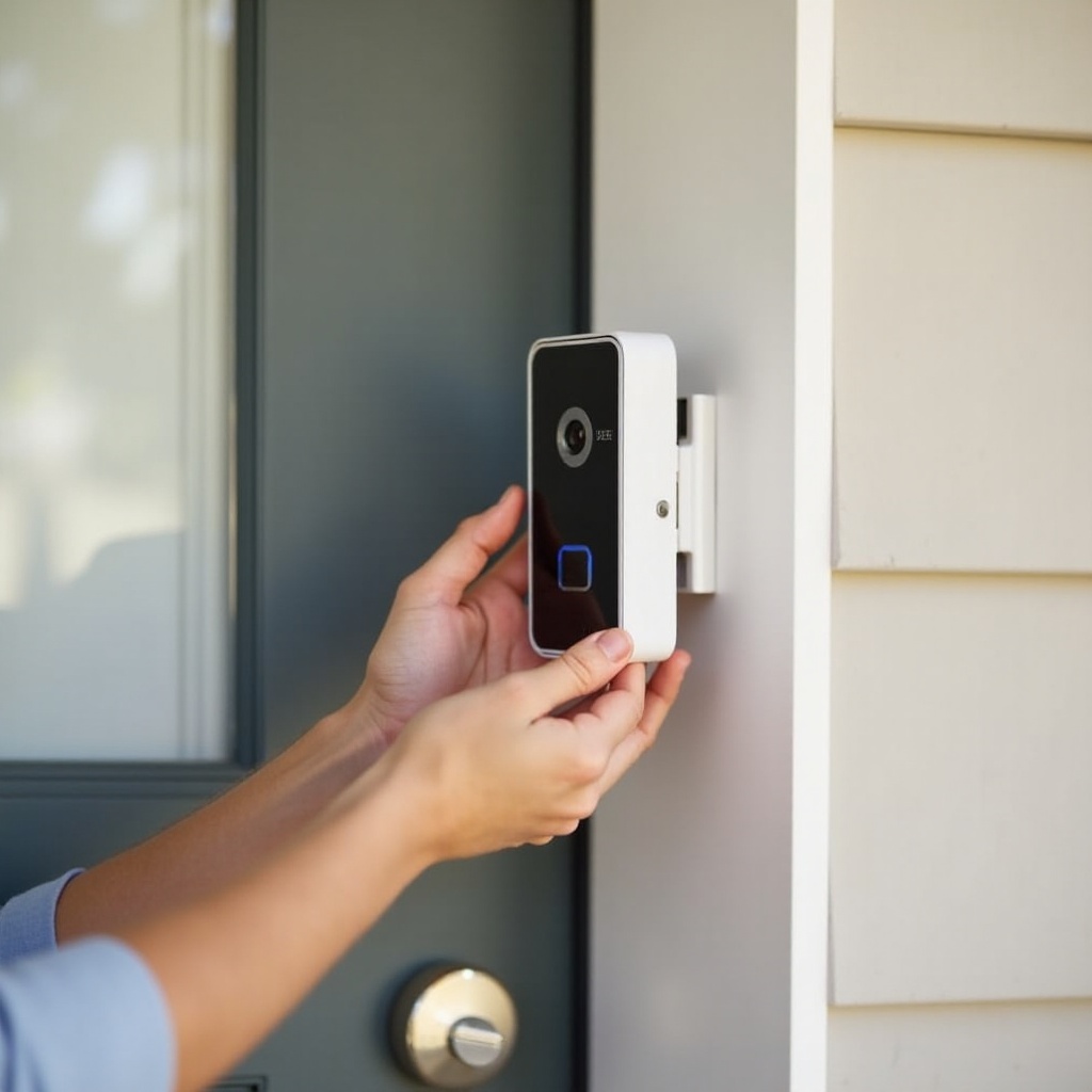 SimpliSafe 도어벨을 장착 브래킷에서 분리하는 방법