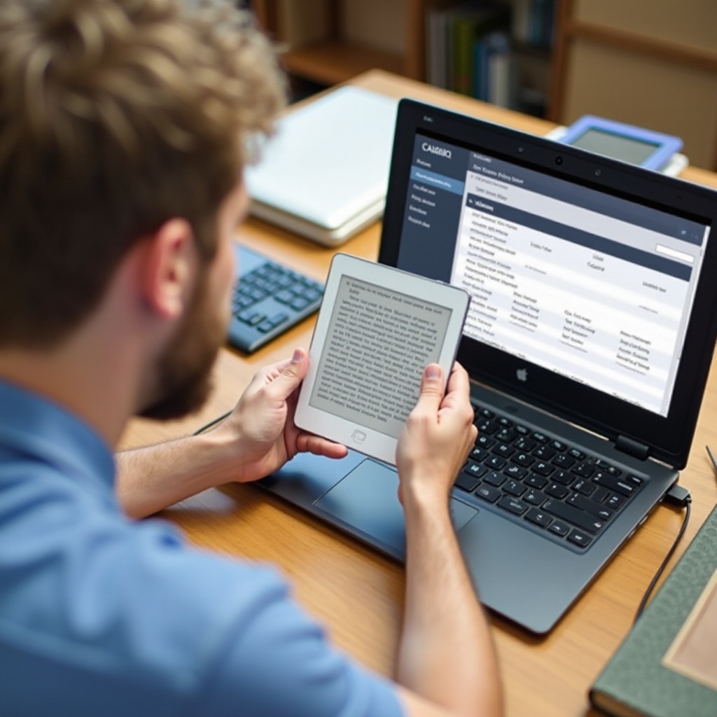 calibre tidak mendeteksi tablet
