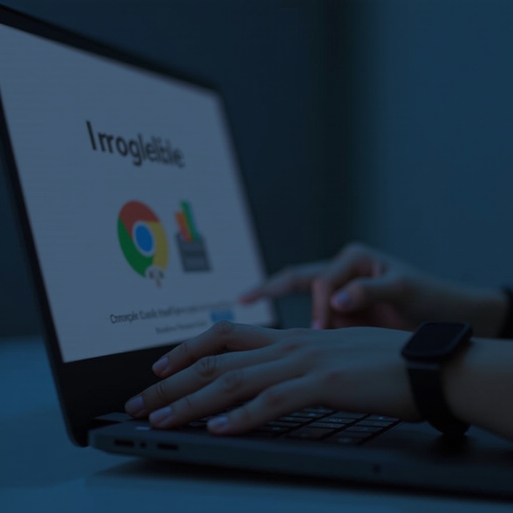 lampu merah berkedip di chromebook