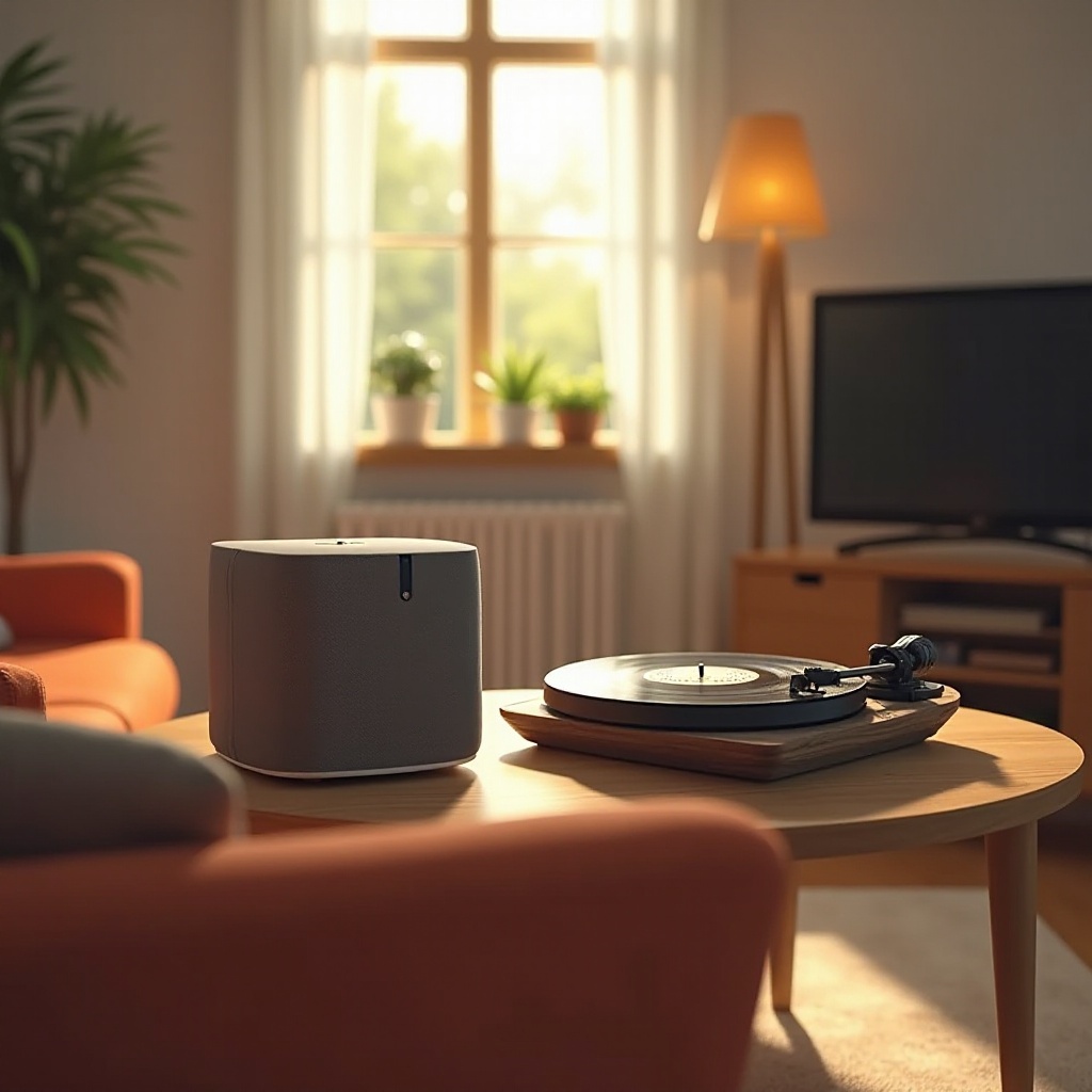 cara menghubungkan pemutar rekaman ke Sonos