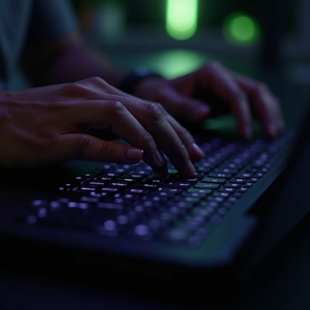 Razer laptoptoetsen werken niet totdat het licht aangaat.