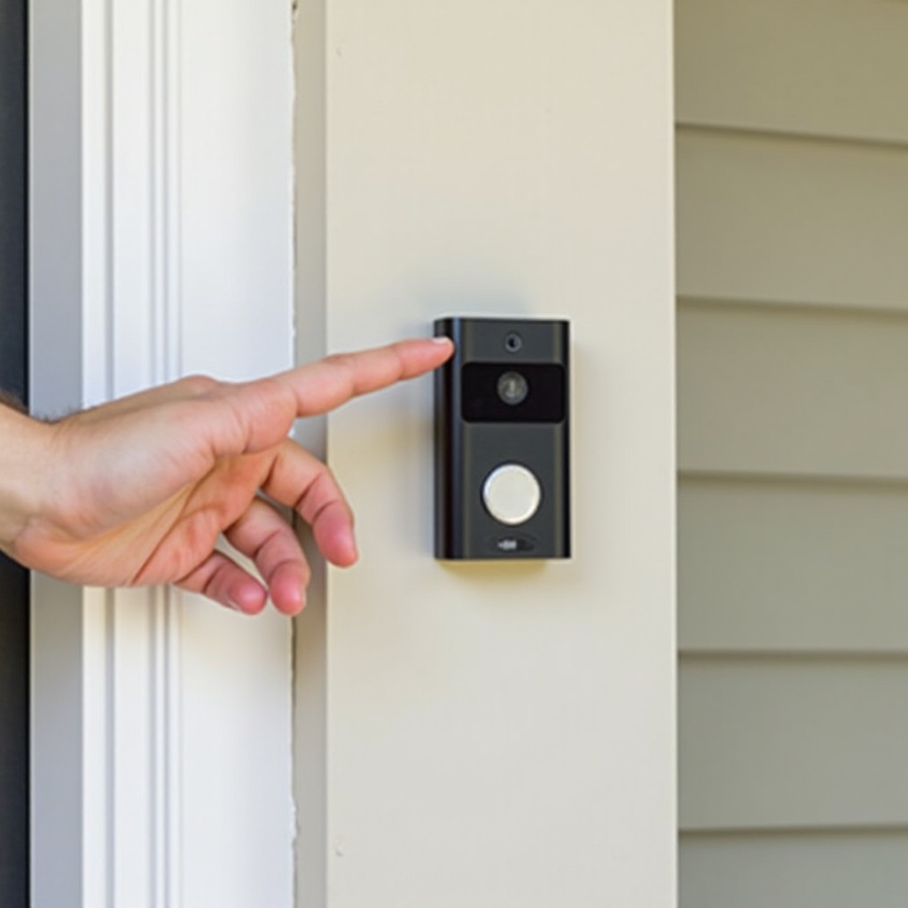 jak zdjąć dzwonek do drzwi SimpliSafe z uchwytu montażowego