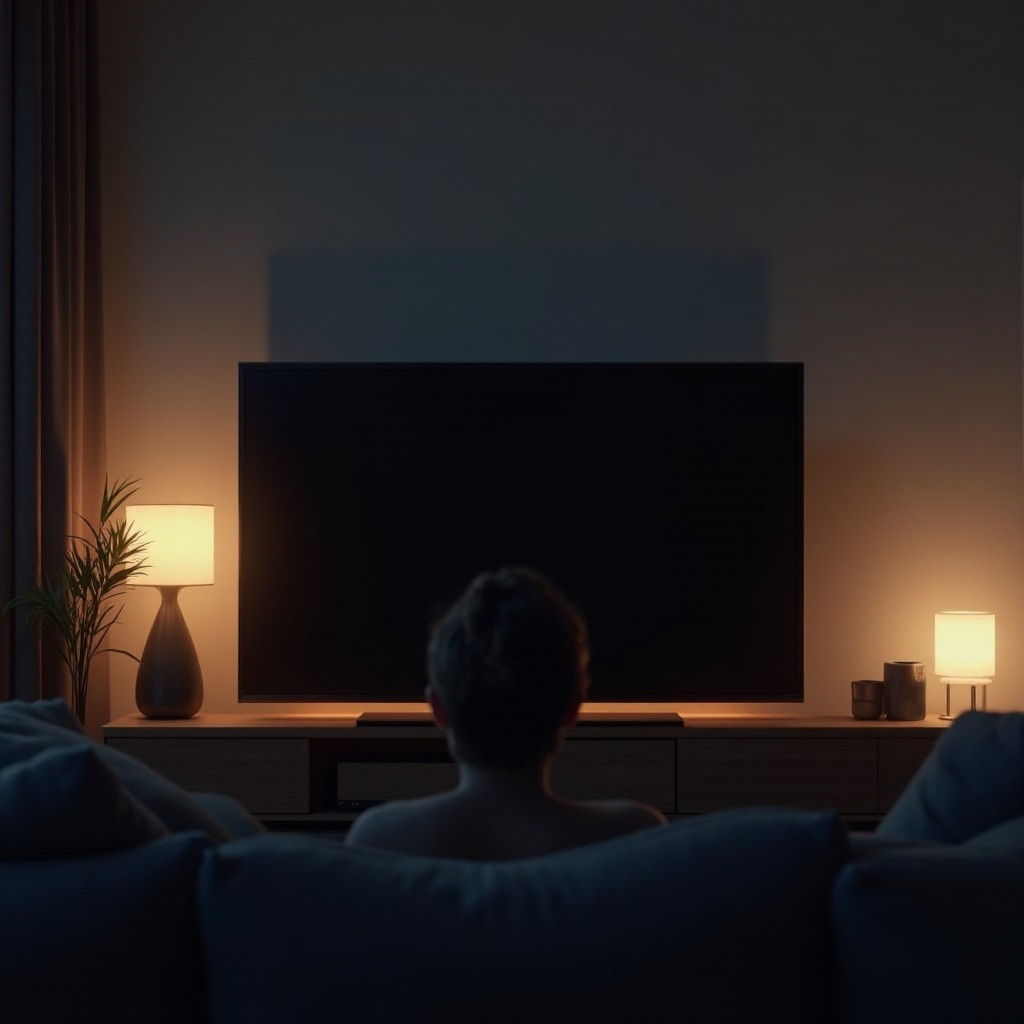 tv picture dark