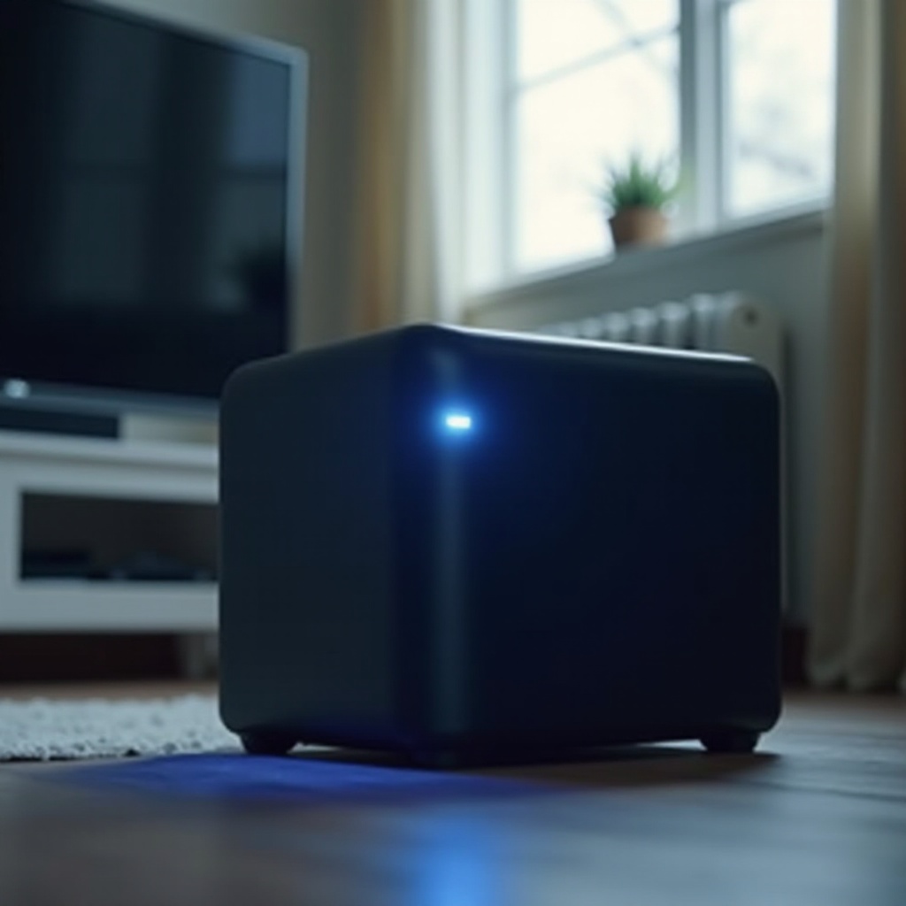 Samsungのサブウーファー、青いランプは点灯するが音が出ない