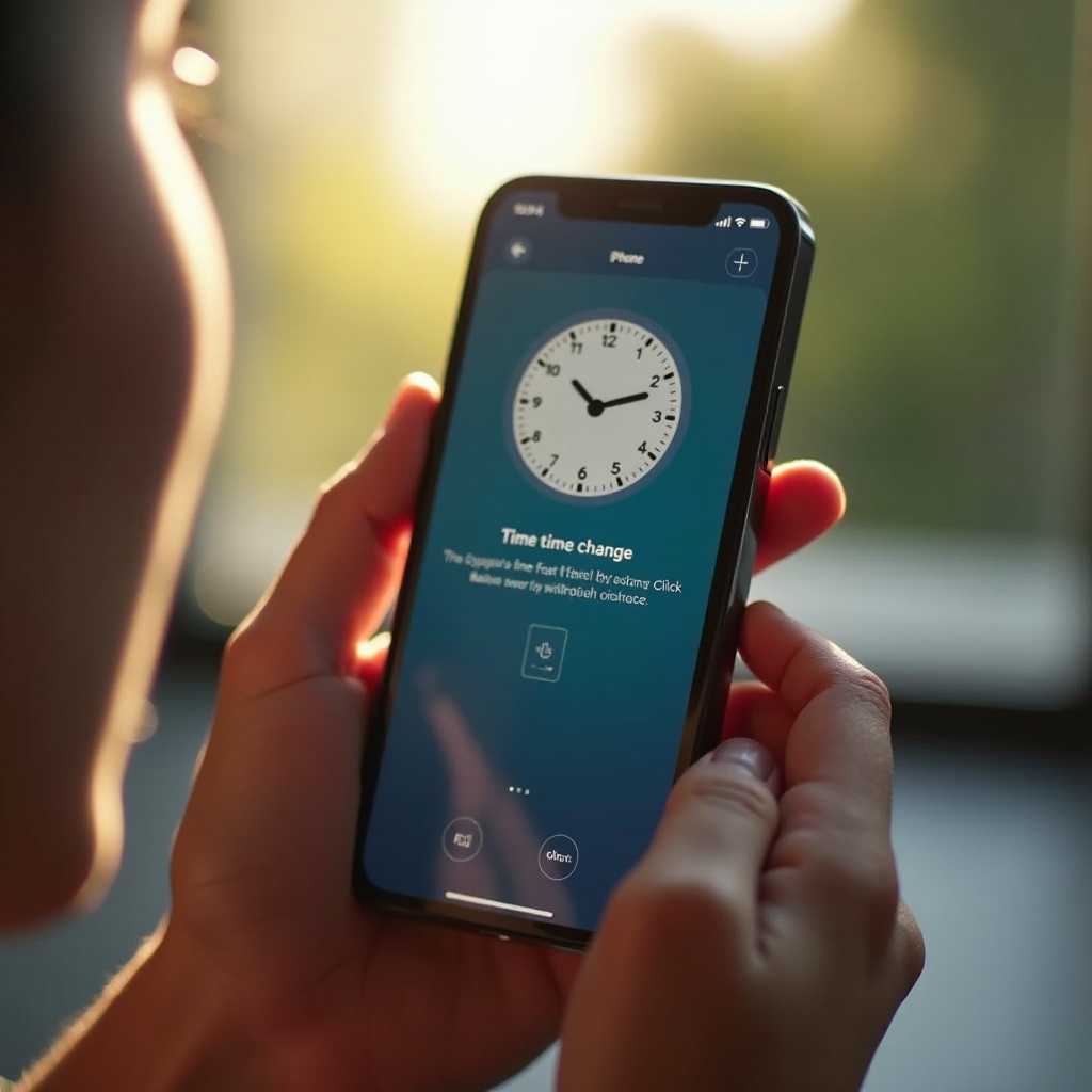 เวลาออมแสงบน iPhone