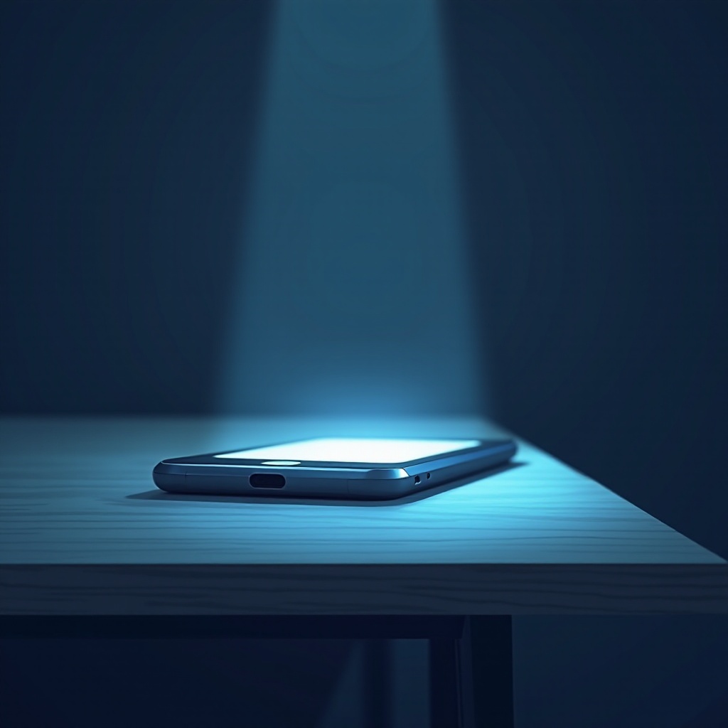 telefoon gaat aan, maar geen melding