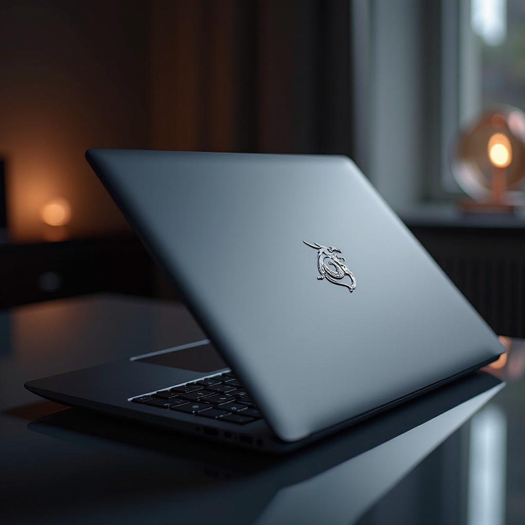 แล็ปท็อปที่มีโลโก้มังกร